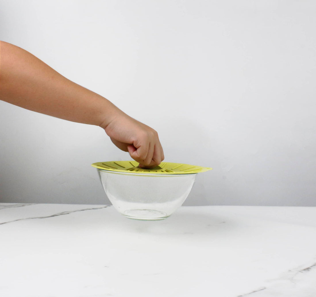Kitchen Academics Fresh Seal reusable silicone suction lids
