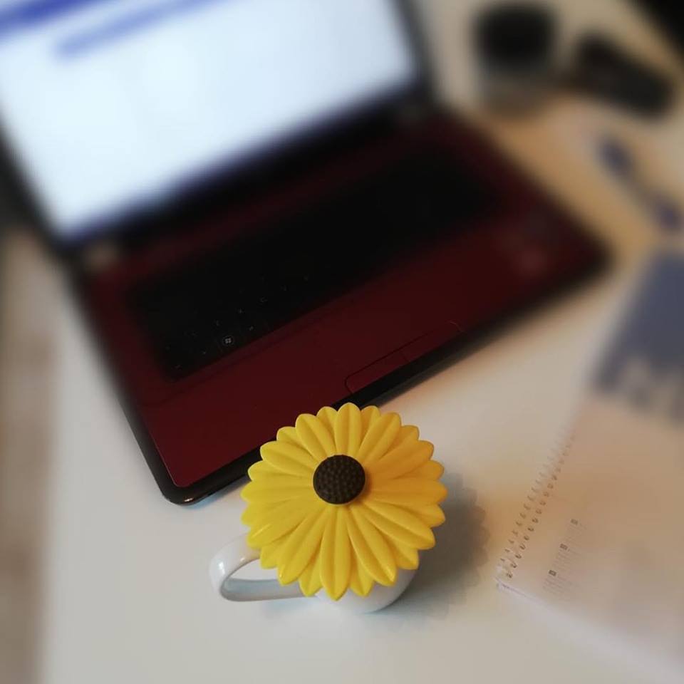 Sunflower Cup Lid-Set of 4